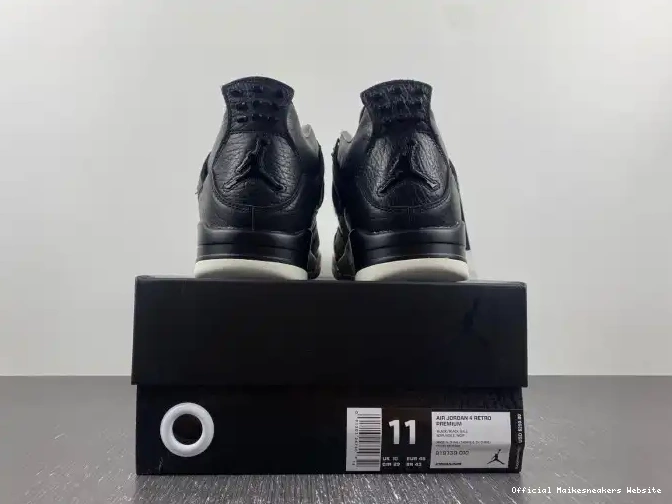 Official Maikesneakers Retro Jordan Pony Black 4 Hair 819139-010 0423